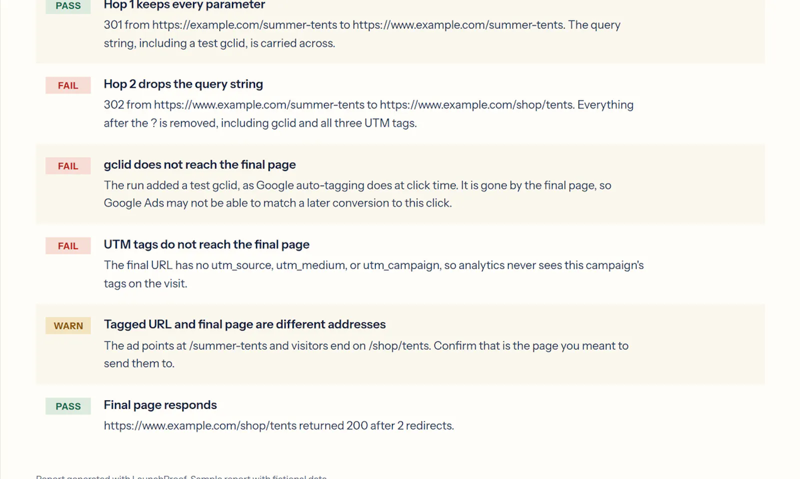 LaunchProof screenshot 2