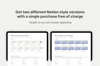 Notion Ultimate Content System gallery image