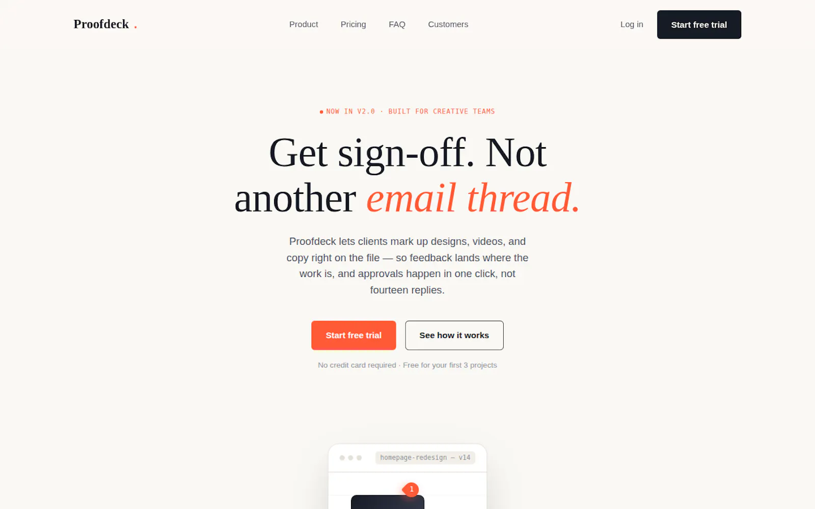 Proofdeck screenshot 1