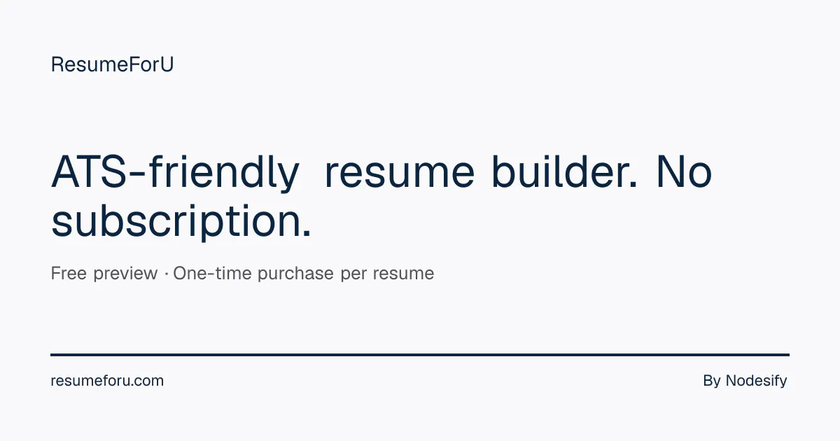 ResumeForU gallery image