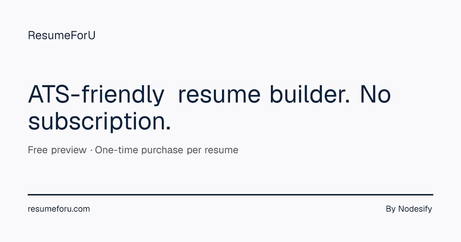 ResumeForU screenshot 1