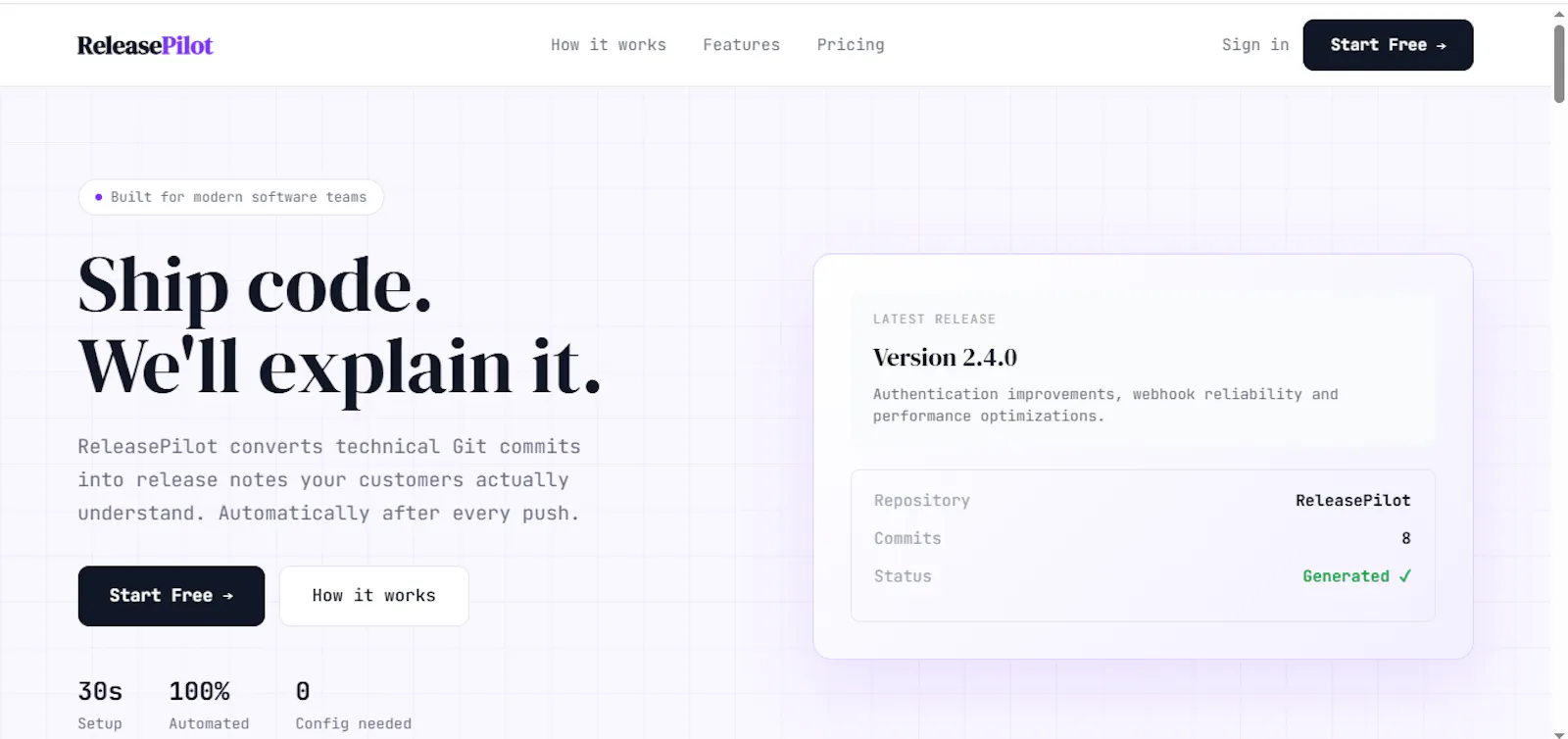 ReleasePilot screenshot 1