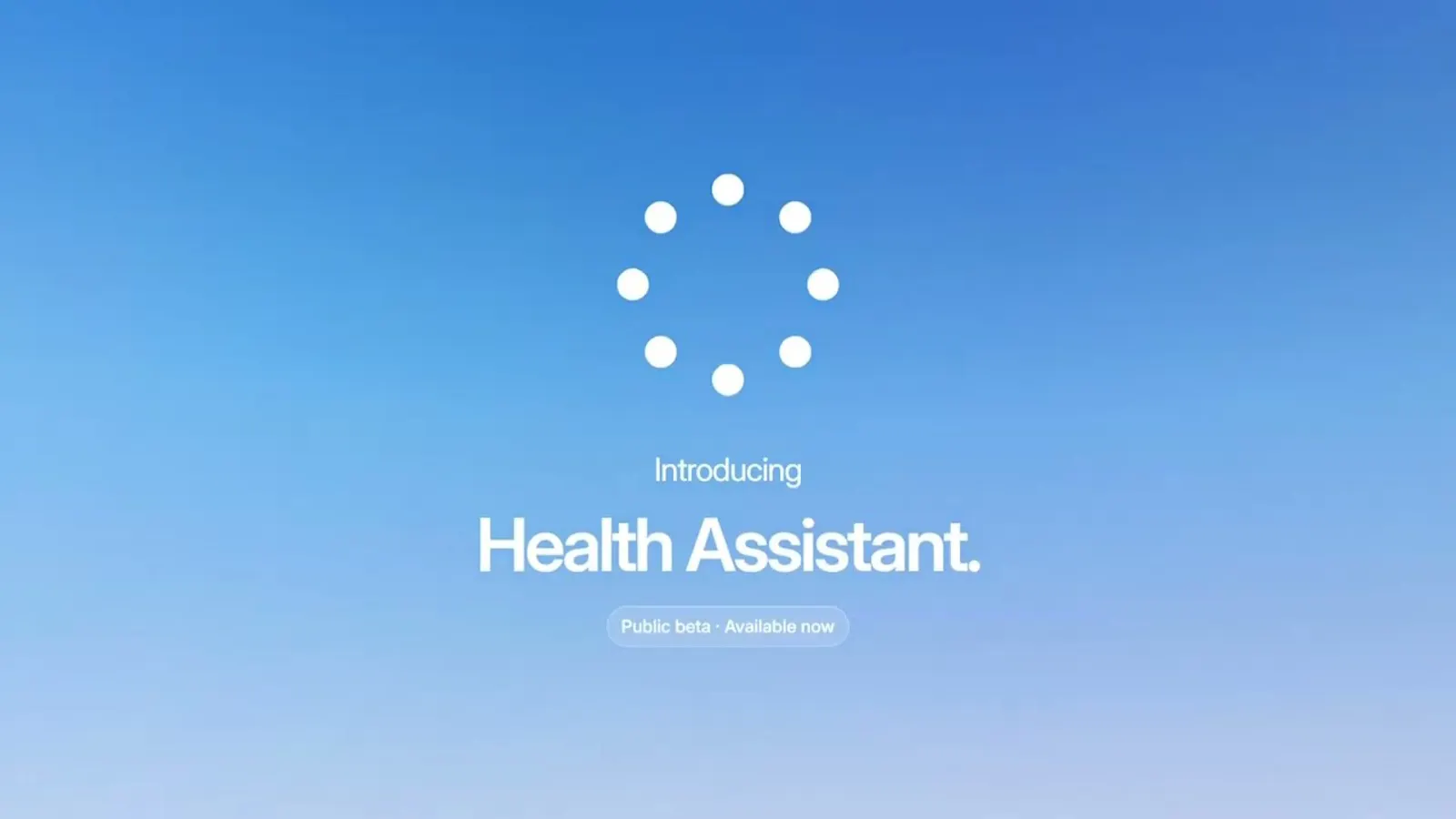 Health Assistant screenshot 1 (video preview)