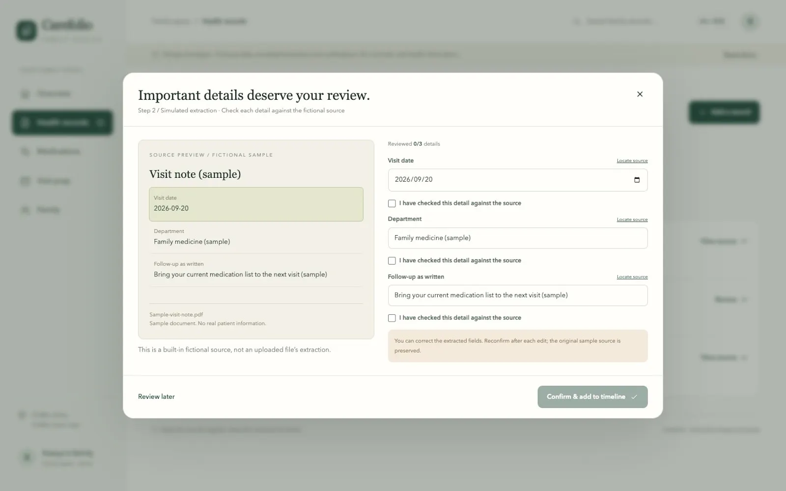 MyKinRecord screenshot 2