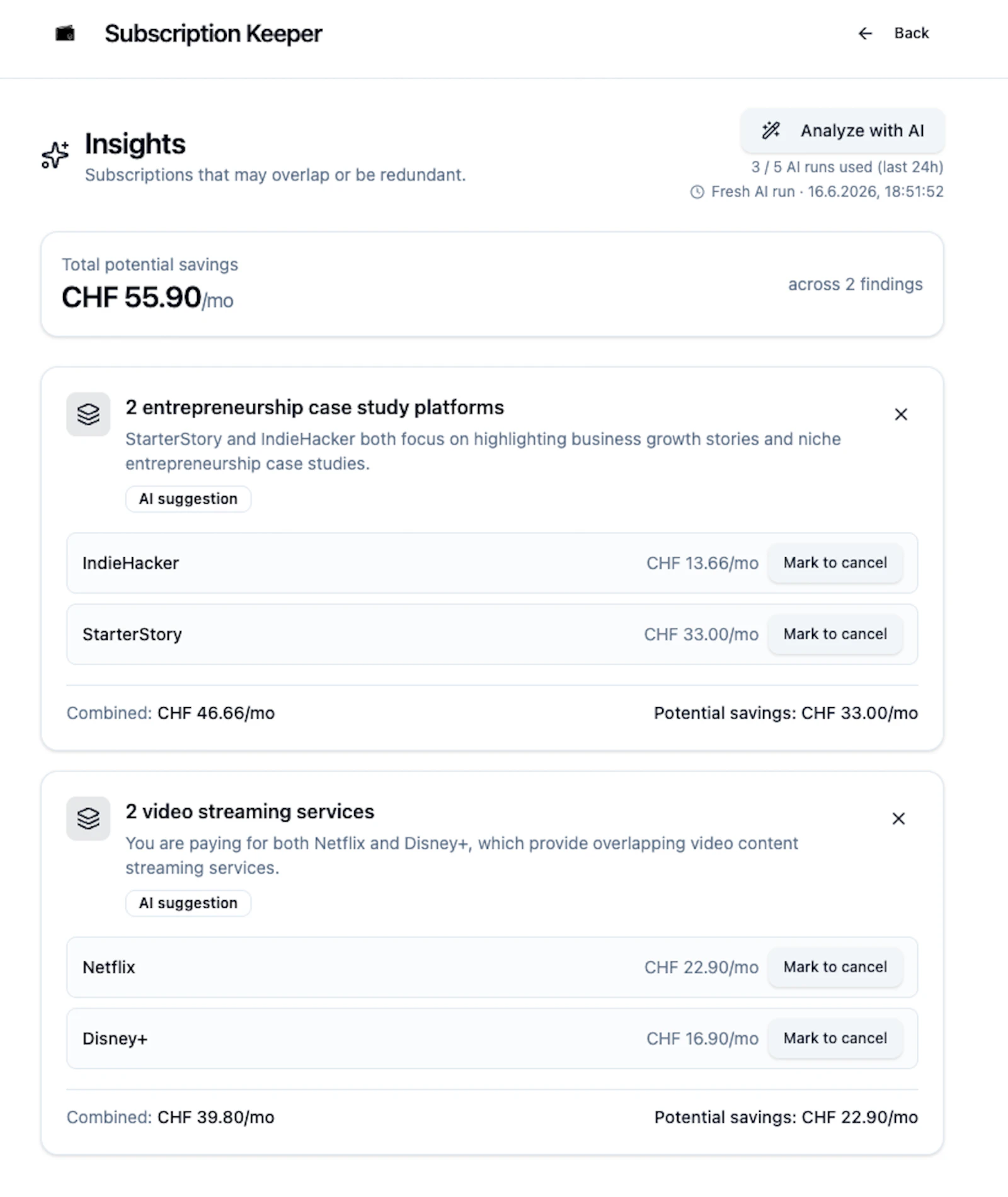 SubscriptionKeeper  screenshot 7
