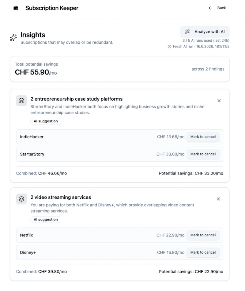 SubscriptionKeeper  screenshot 7