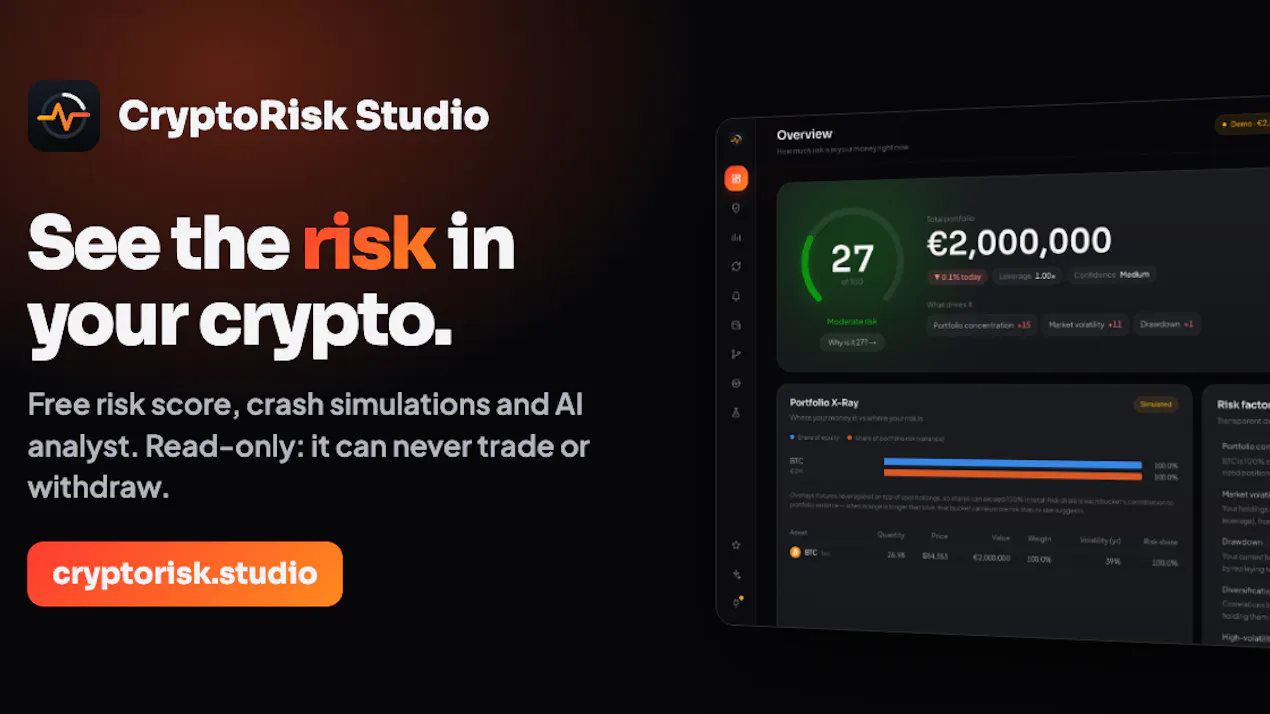 CryptoRisk Studio product