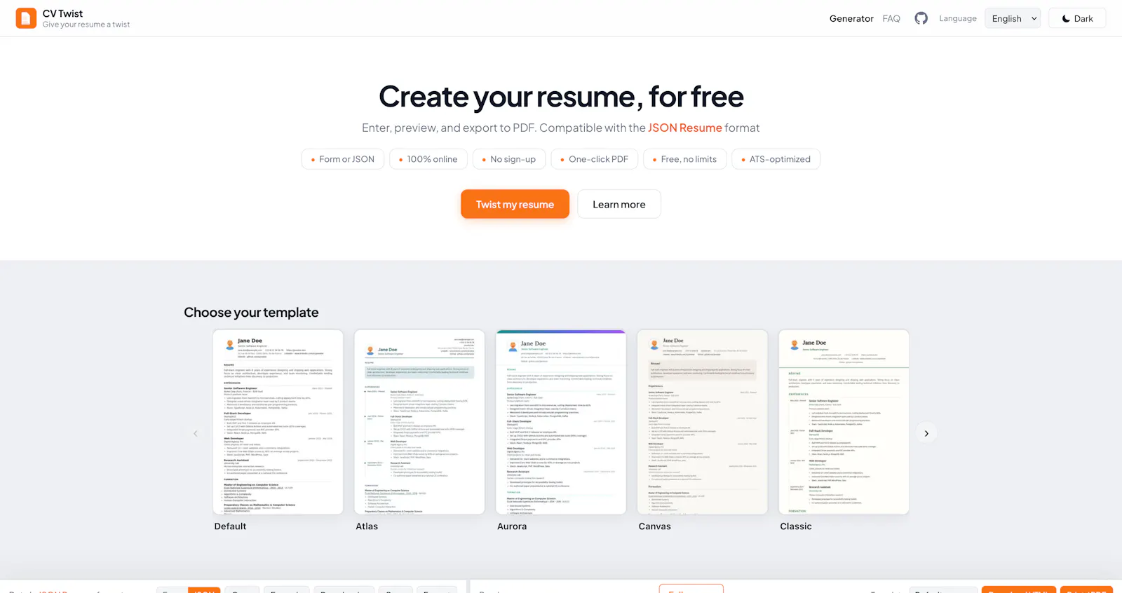 CV Twist screenshot 2