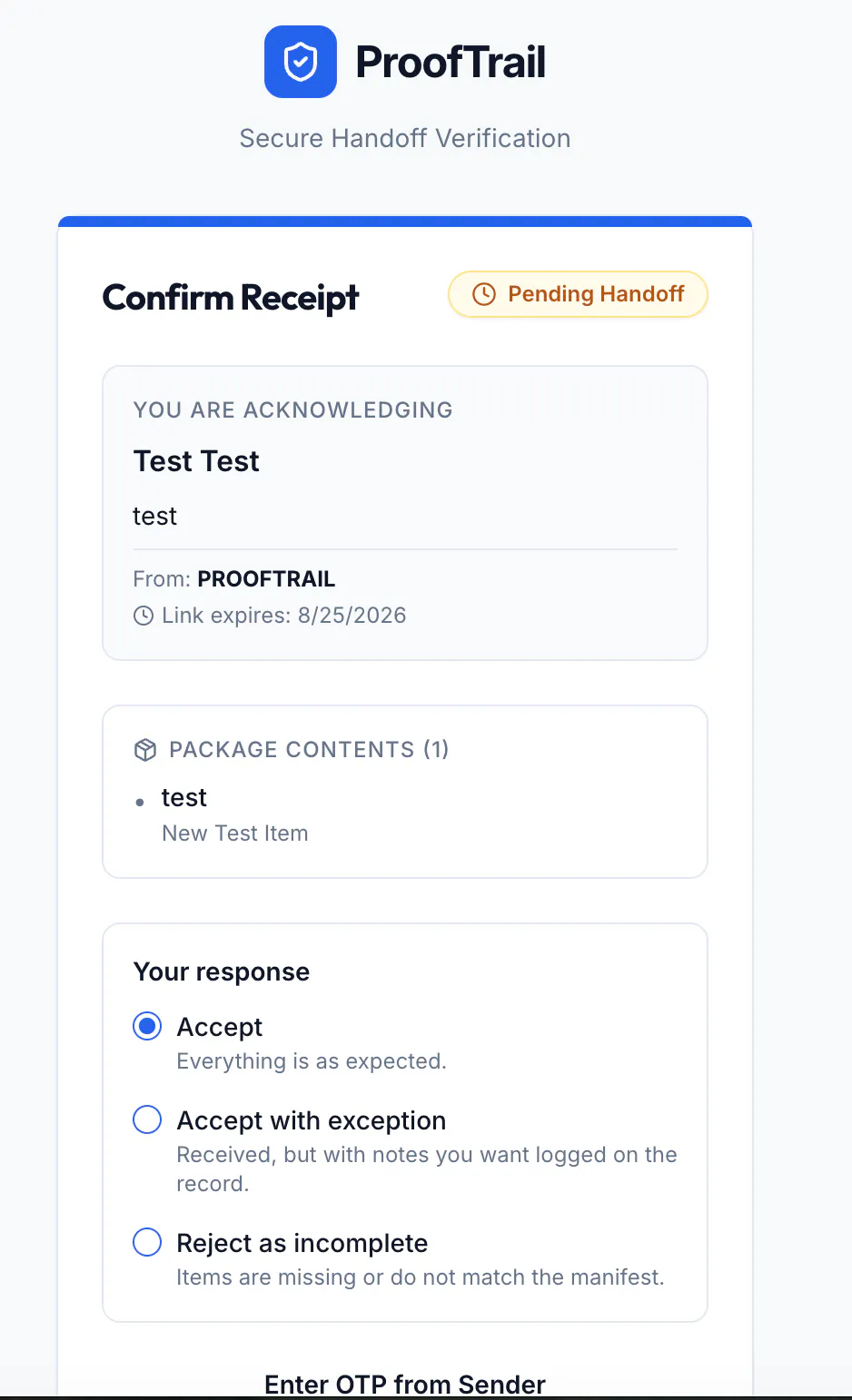 ProofTrail™ gallery image