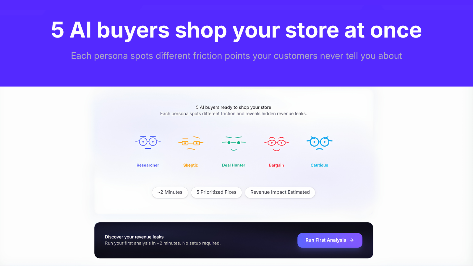 Uservisor — Shopify Revenue Leak Finder gallery image