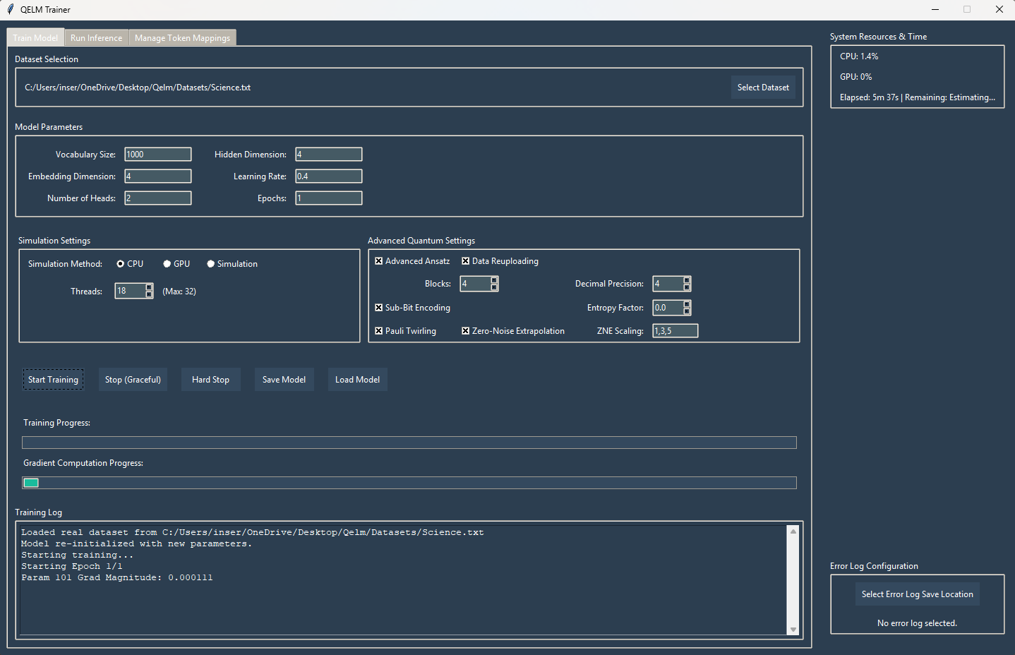 Qelm - Quantum Enhanced Language Model gallery image