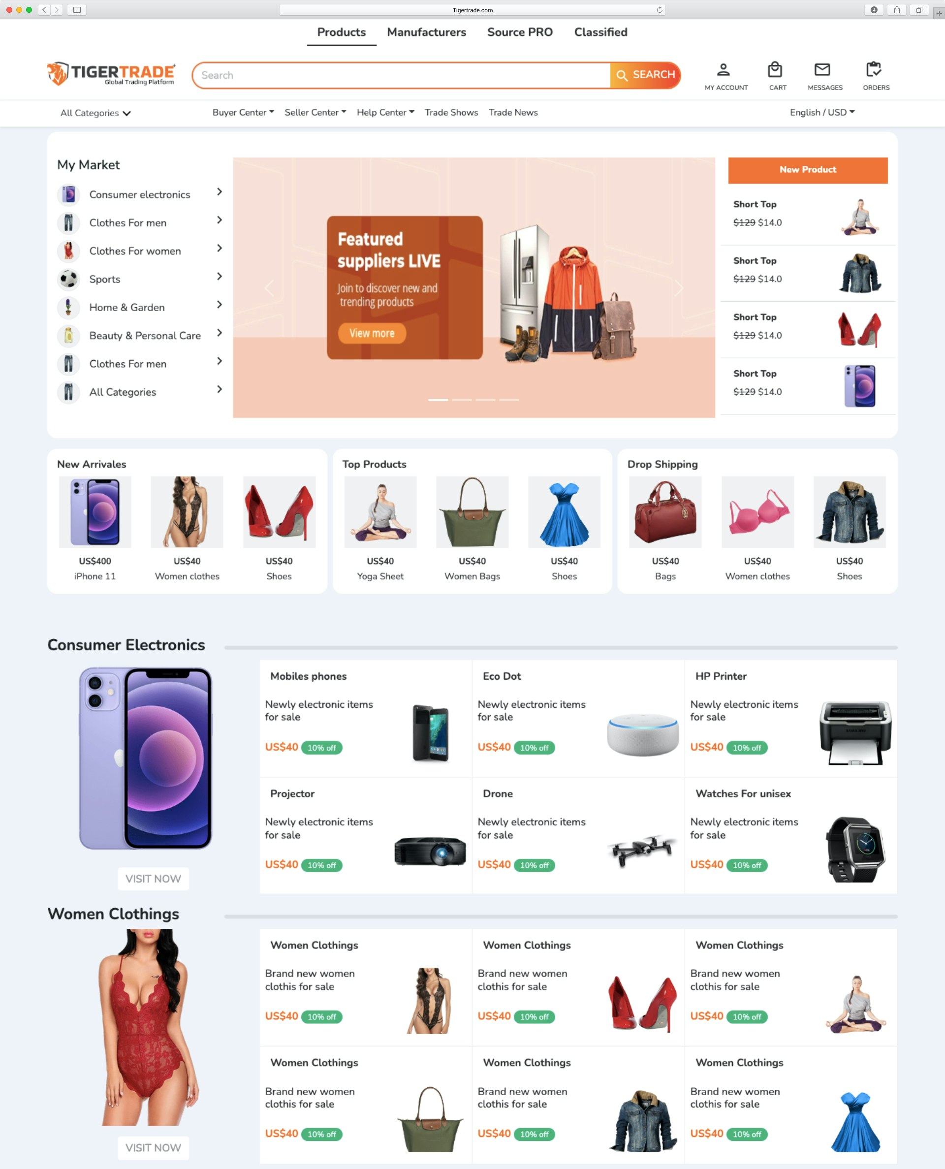وسائط Tigertrade B2B Marketplace Script - منصة التداول B2B 3
