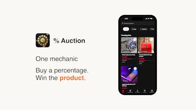 % Percent Auction β Win Luxury Products gallery image