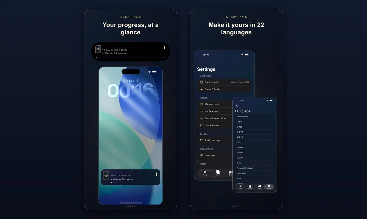 KeepFlame – Offline Habit Tracker gallery image