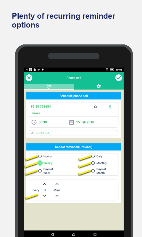 Schedule Phone Calls gallery image