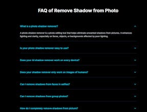Remove Shadow from Photo gallery image
