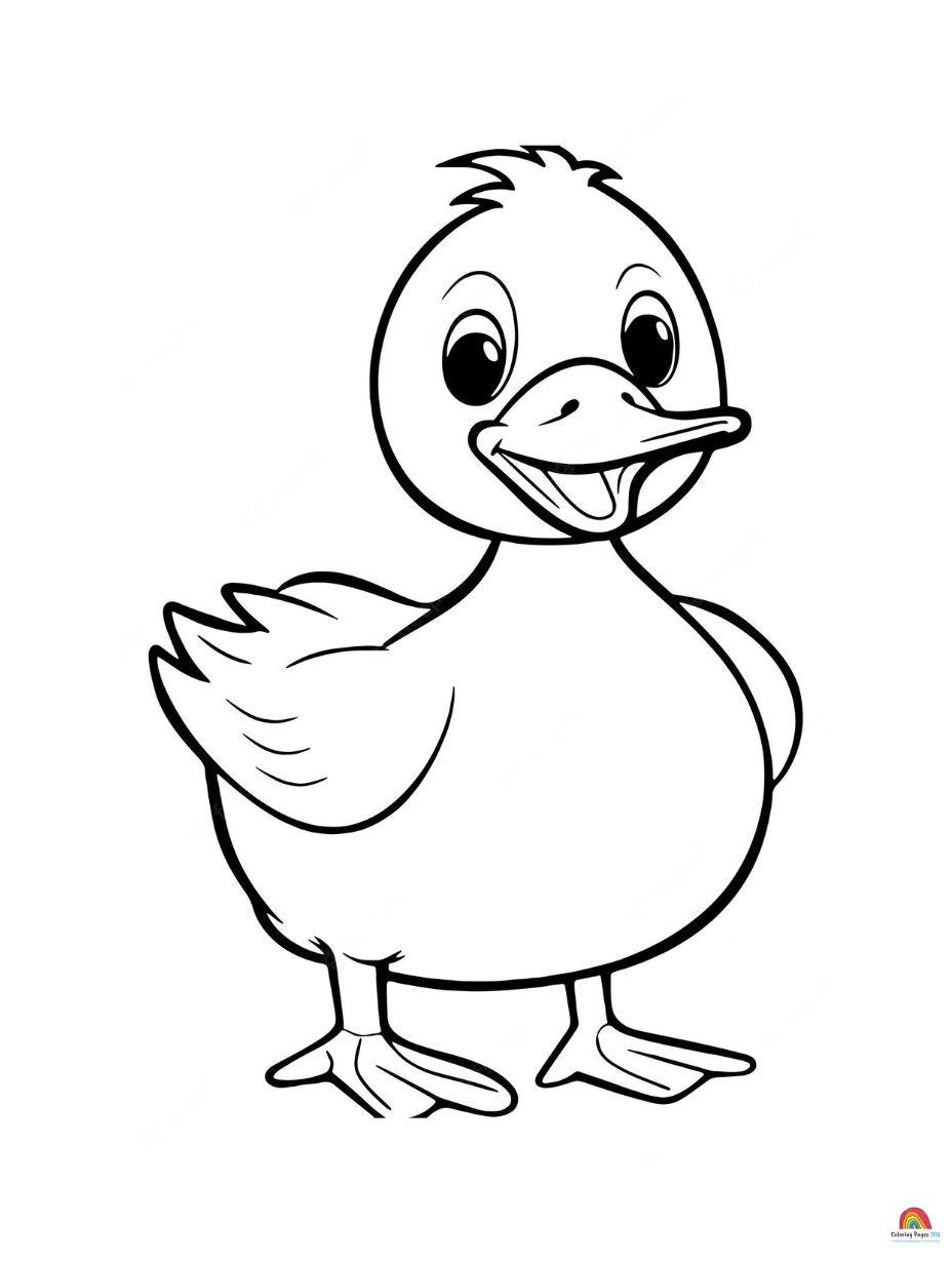 Páginas para colorear de animales para niños media 2