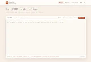RunHTML - preview and share html page gallery image