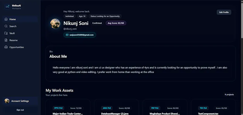 MeliusAI screenshot 1