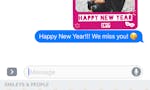 Happy New Year Photo Greeting Stickers for iMessage image