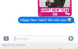 Happy New Year Photo Greeting Stickers for iMessage media 1