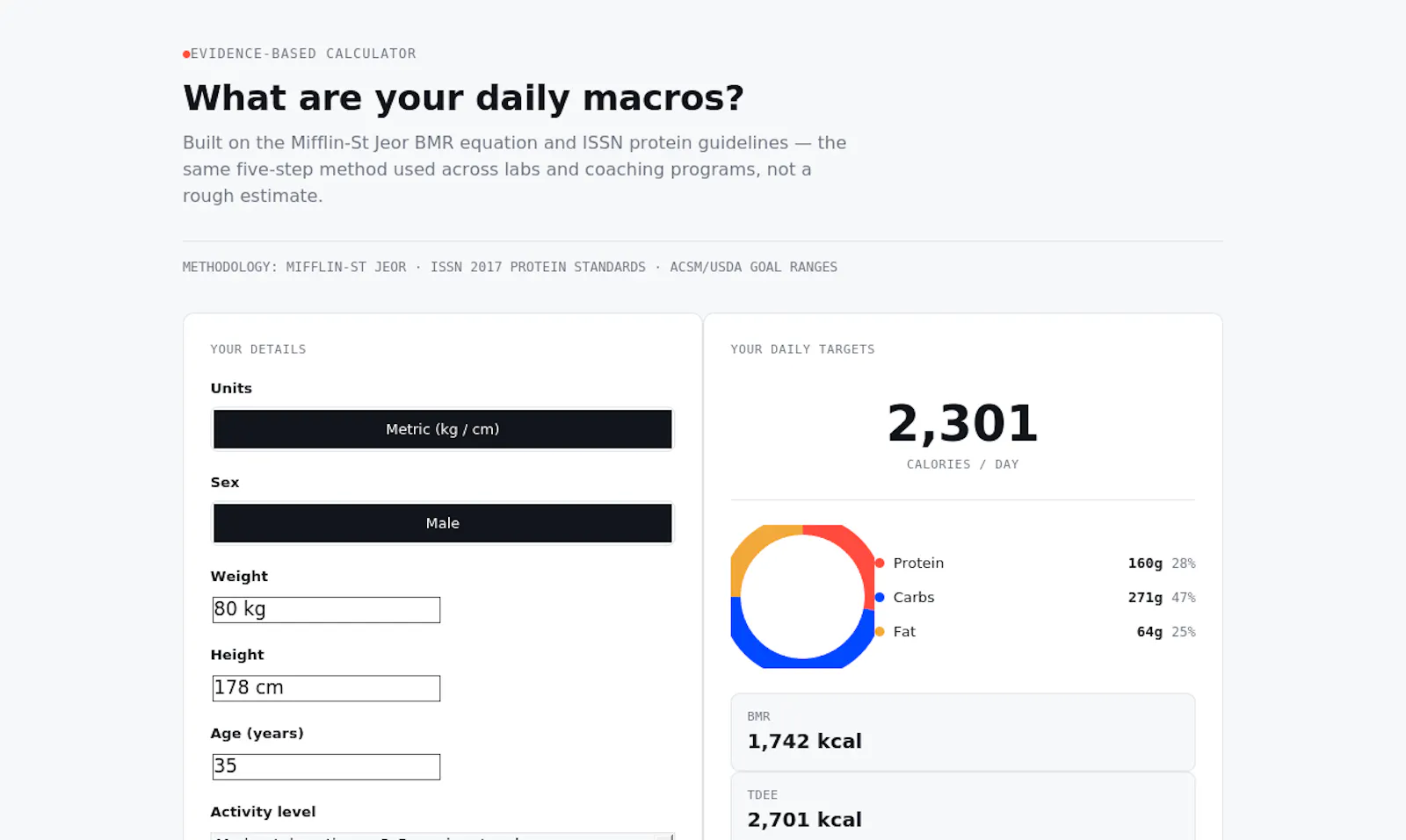 Macro Calculator - UniversalNest screenshot 1