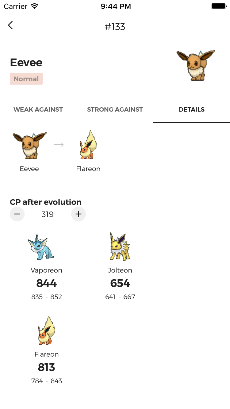 MewDB for Pokémon GO