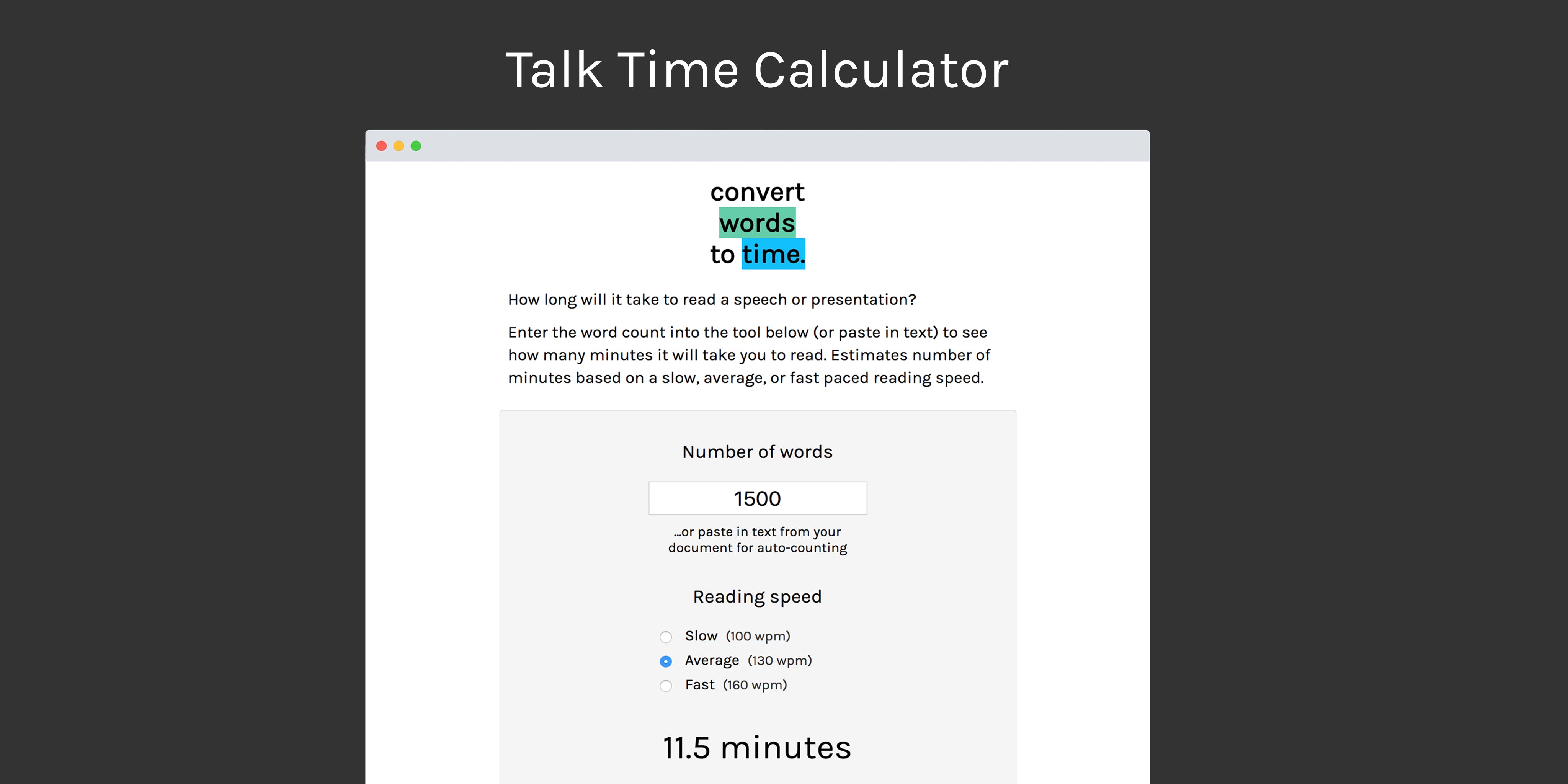 Convert Words to Time media 1