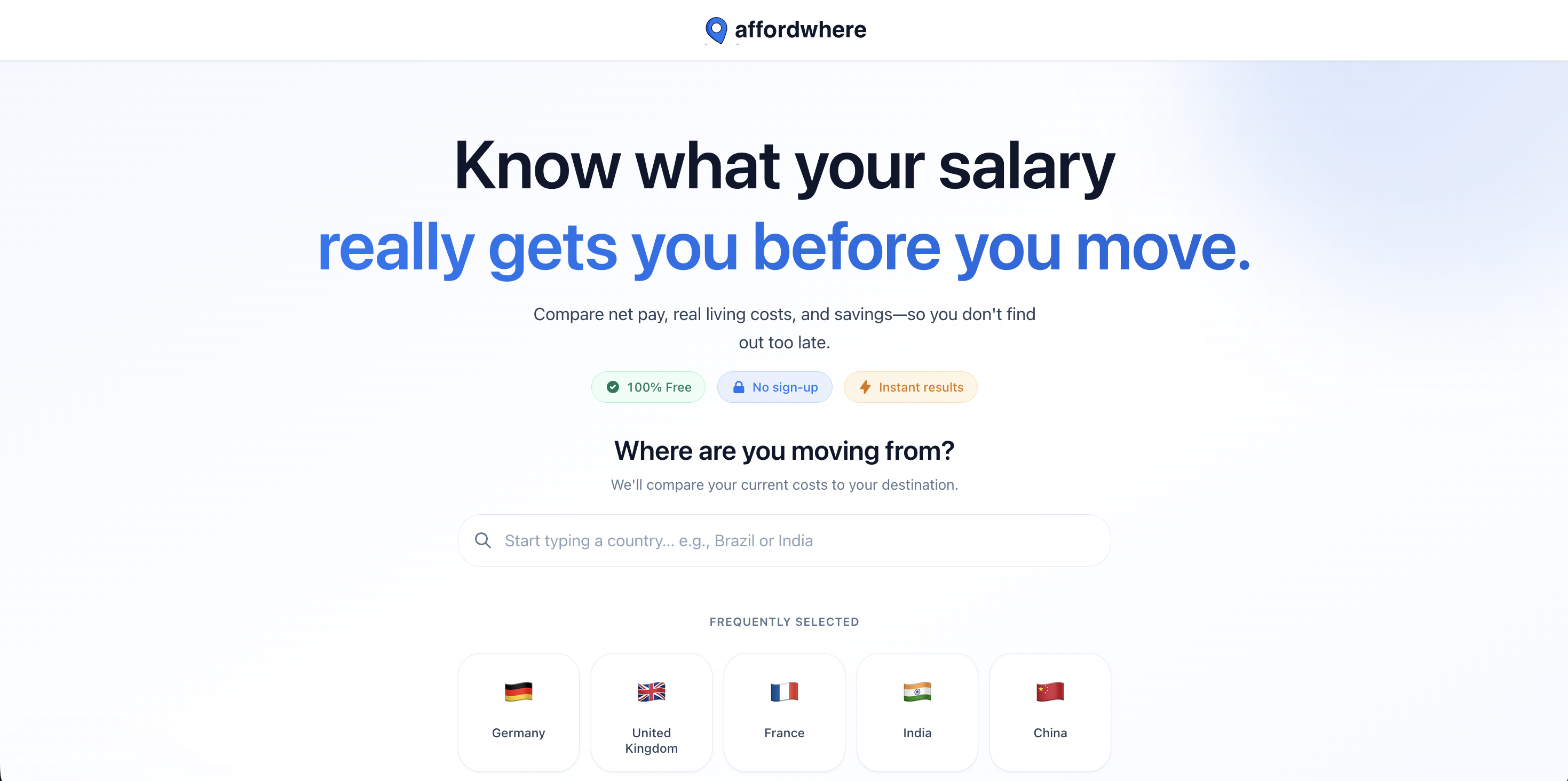 AffordWhere - Screenshot 2 showing product features and functionality