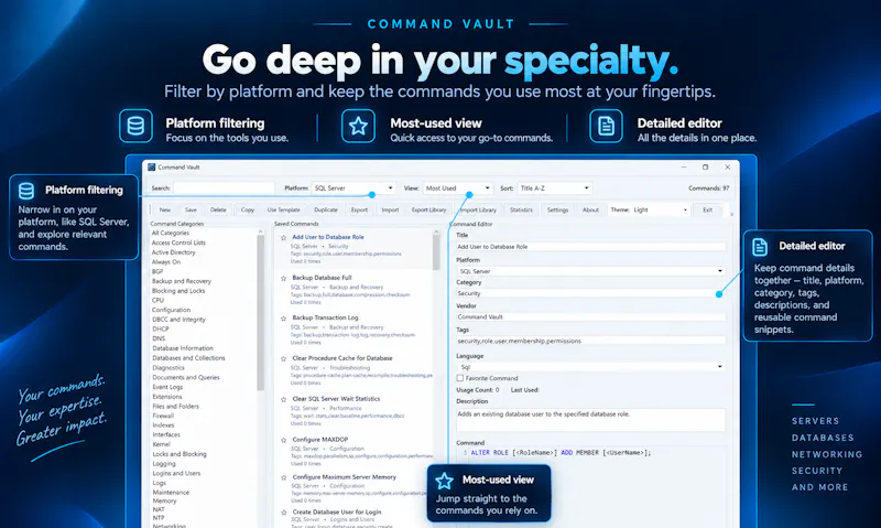 Command Vault screenshot 3