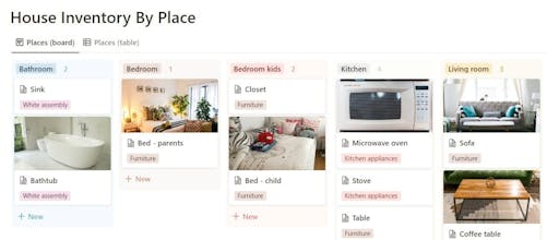 House Inventory Notion Template gallery image