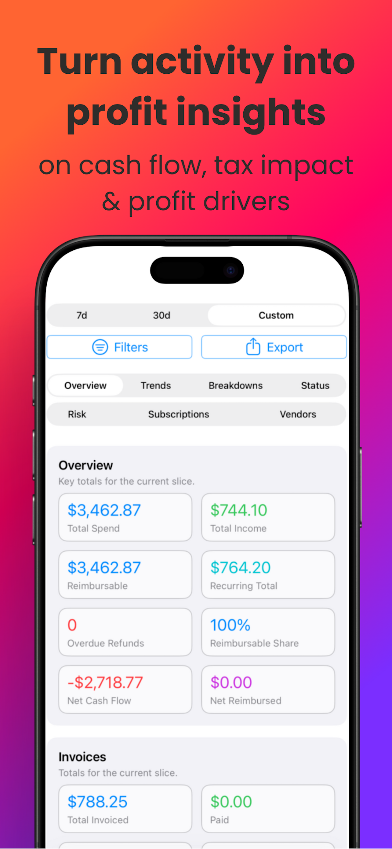BiteLedger - Main product screenshot demonstrating key features and user interface