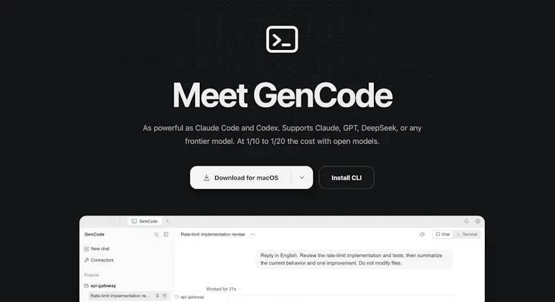 GenCode screenshot 1