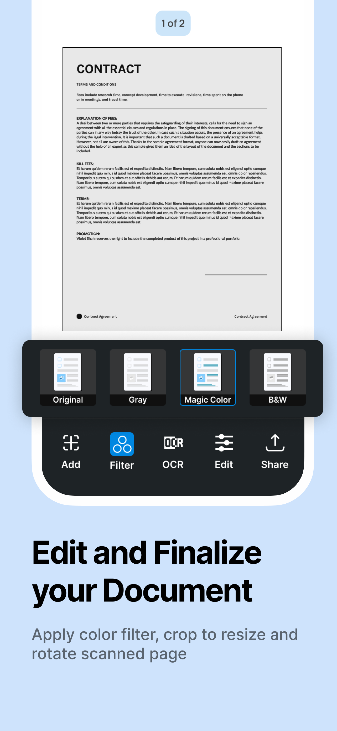 QuickScan: Document Scanner - Documentscanner -app voor iPhone & Android om Doc naar PDF te scannen media 3