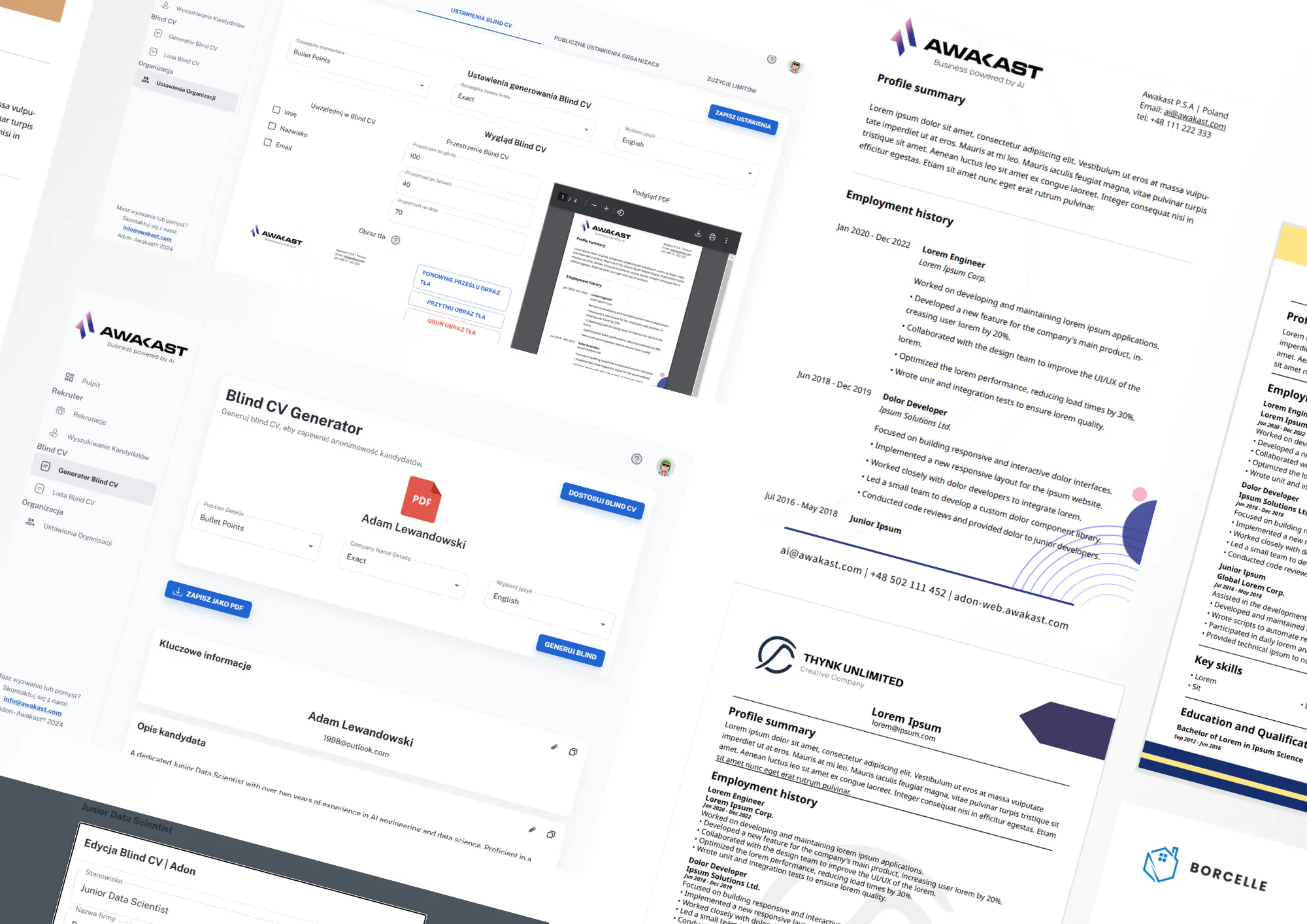 Blind CV generator gallery image