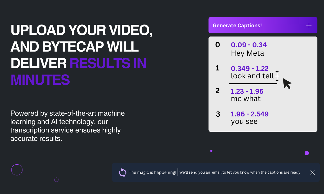 Bytecap - Tauchen Sie Ihre Videos mit benutzerdefinierten Bildunterschriften ein Medien 2