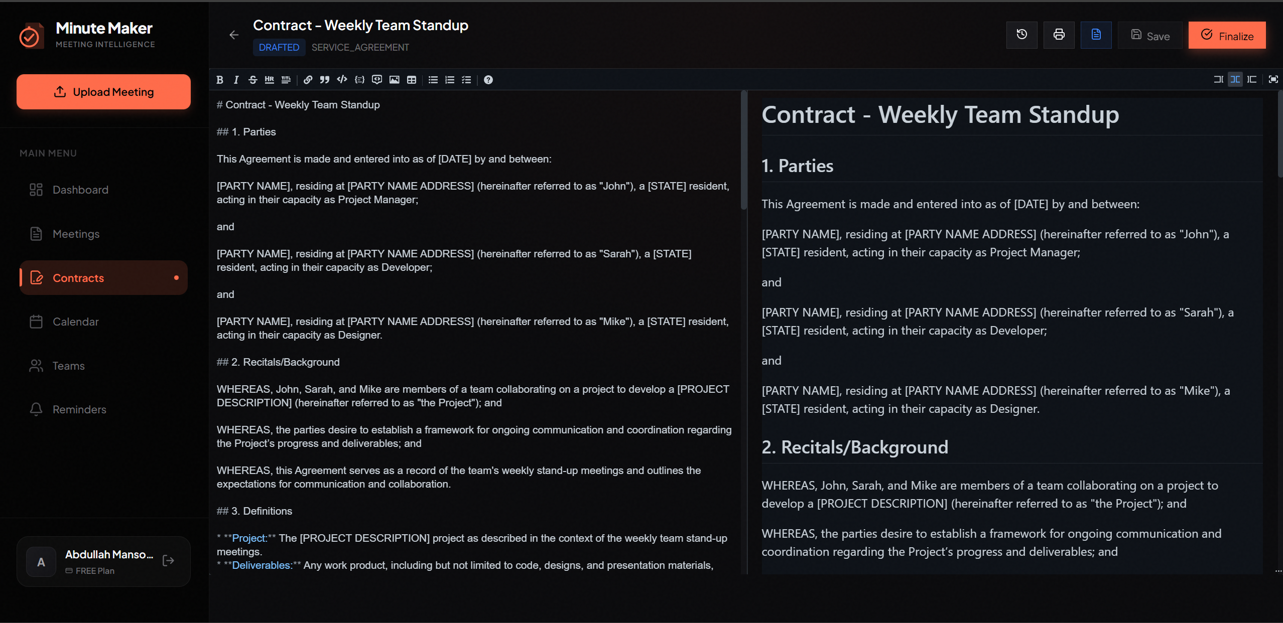 Minute Maker - Screenshot 3 showing product features and functionality