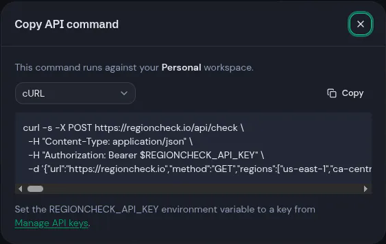 RegionCheck - Global Cloud Monitoring gallery image