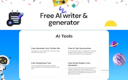 Free AI Writing & Generators Tools  media 2
