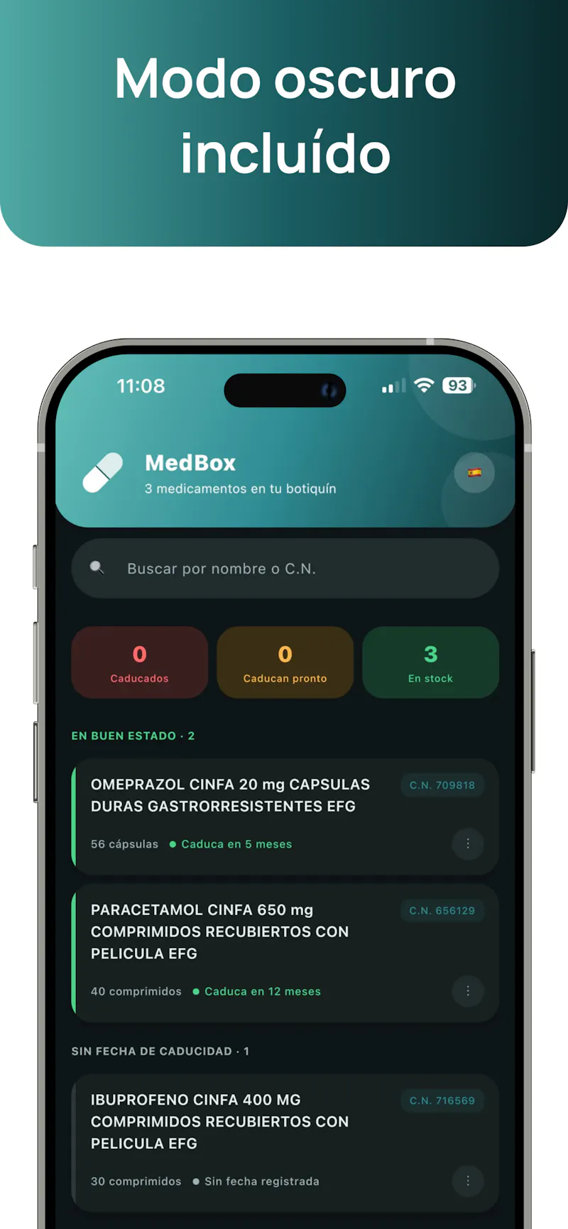 MedBox — tu botiquín, siempre al día screenshot 1