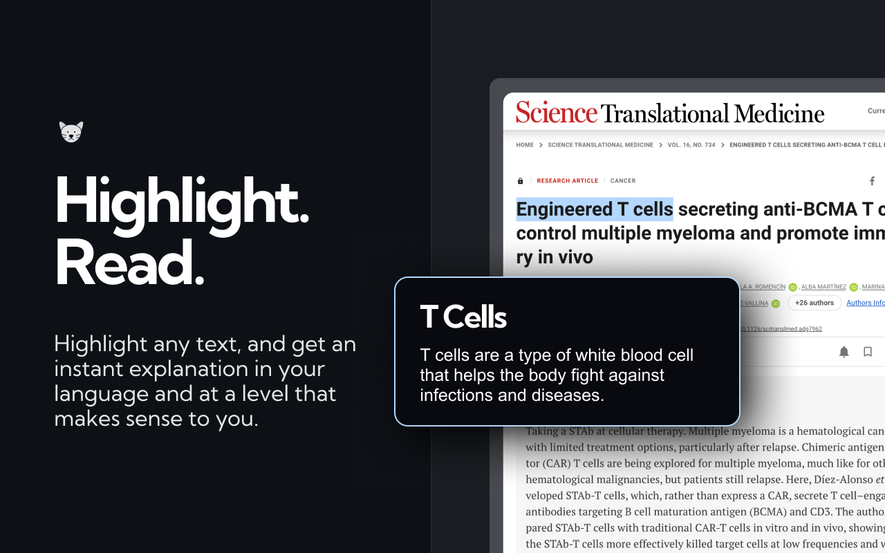 startuptile ExplainTXT: Translate & Explain any Text-Translate and explain any text instantly with a highlight