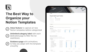 Notion Template Organizer で生産性を向上 - 信頼できる Notion テンプレートに簡単にアクセスして維持できます