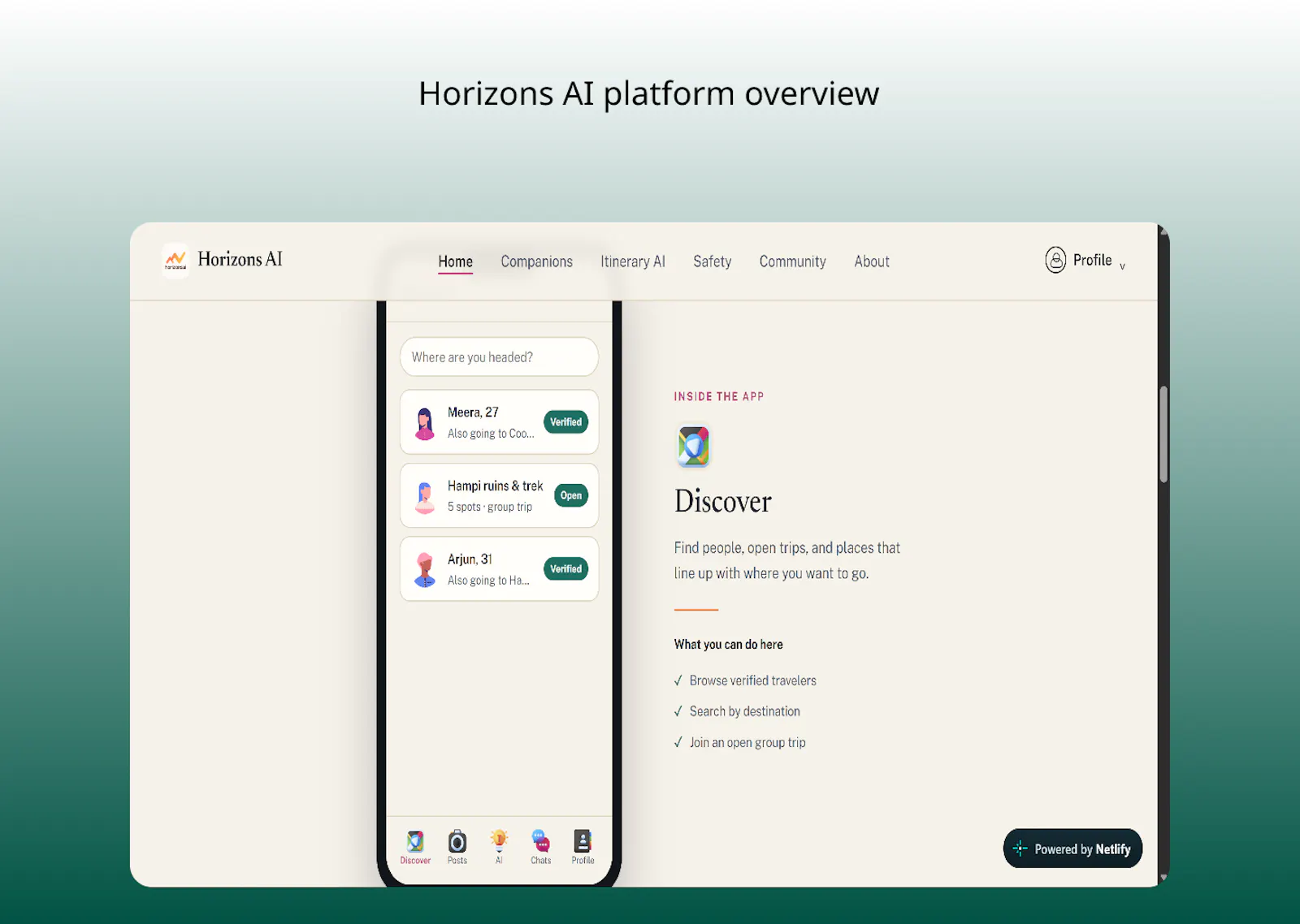 HorizonsAI screenshot 1
