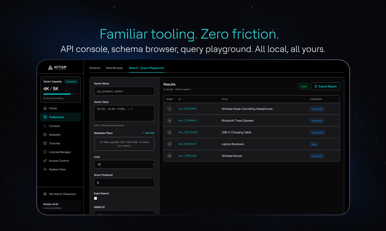 Actian VectorAI DB gallery image