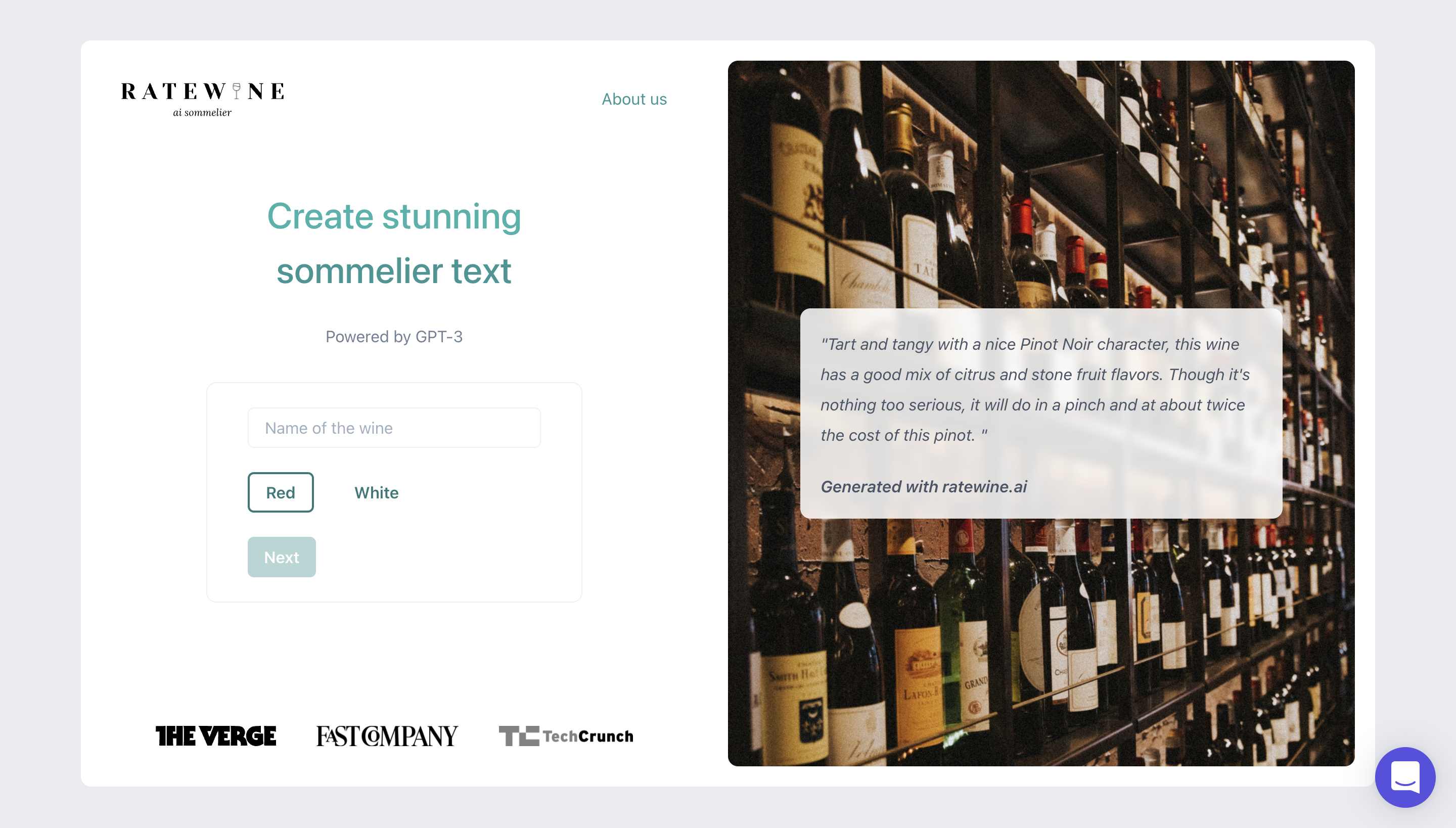 AI sommelier gallery image