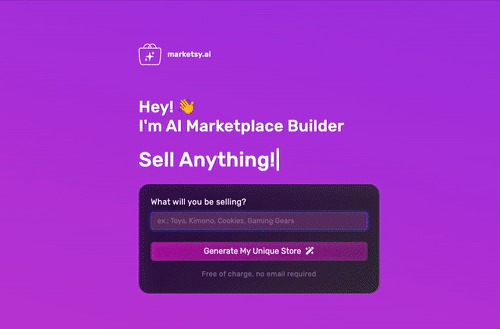Marketsy.ai - Единственная подсказка - единственный готов к e -store медиа 2