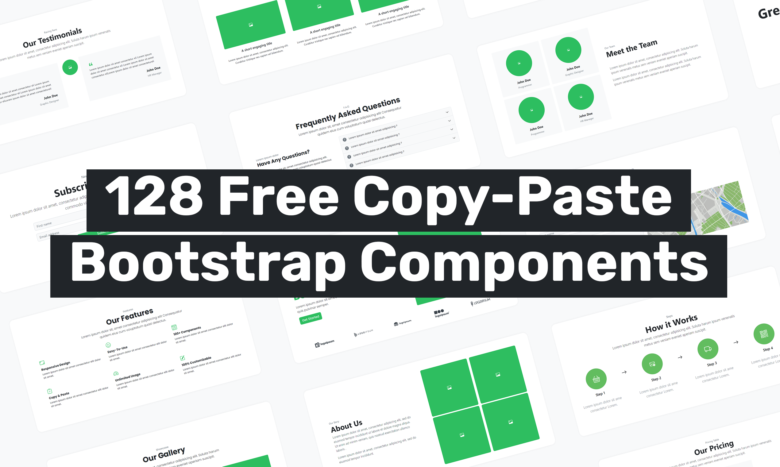 Kostenloser Frontend - Freemium-Kopierkomponenten für Bootstrap Medien 1