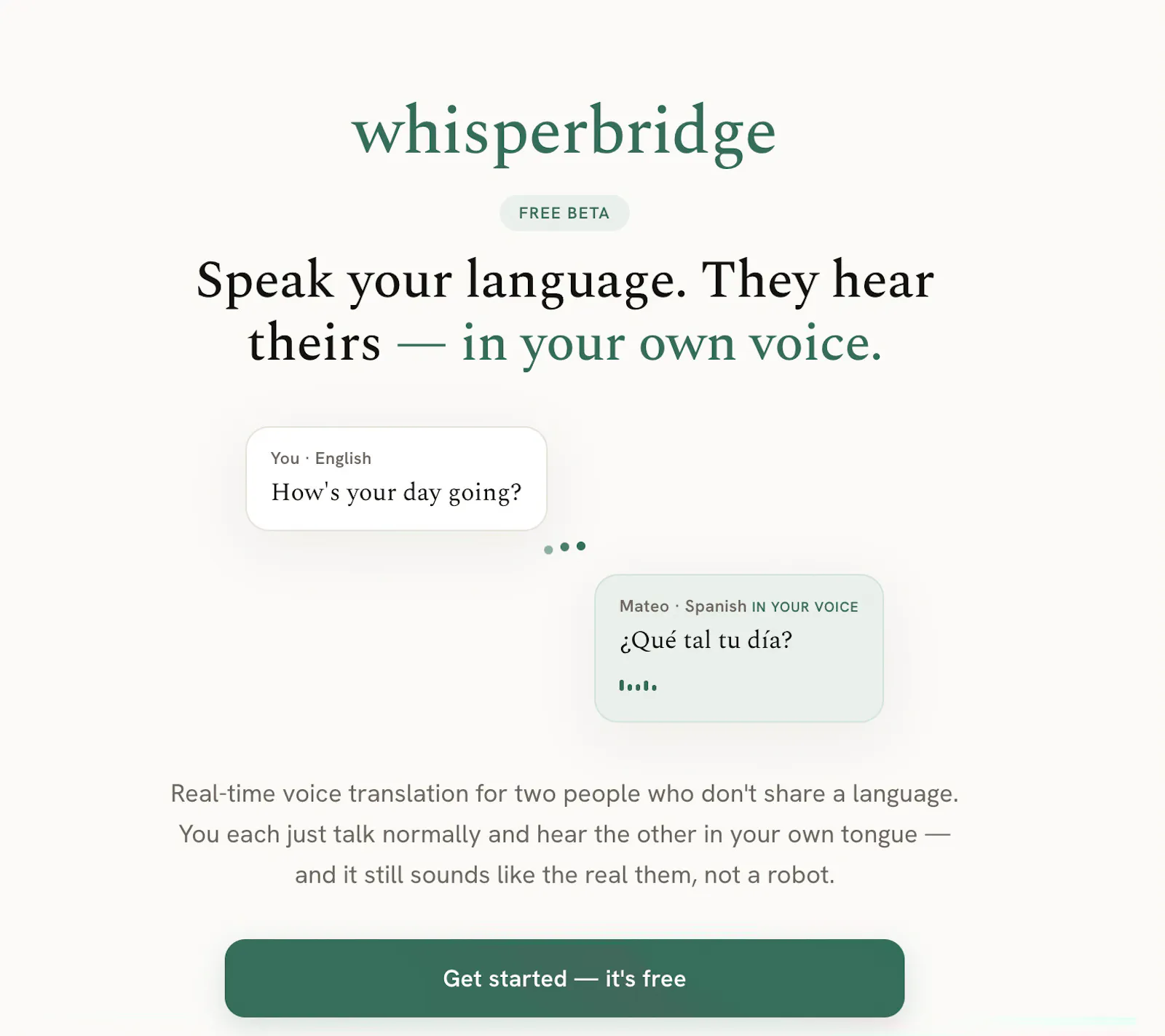 whisperbridge screenshot 1