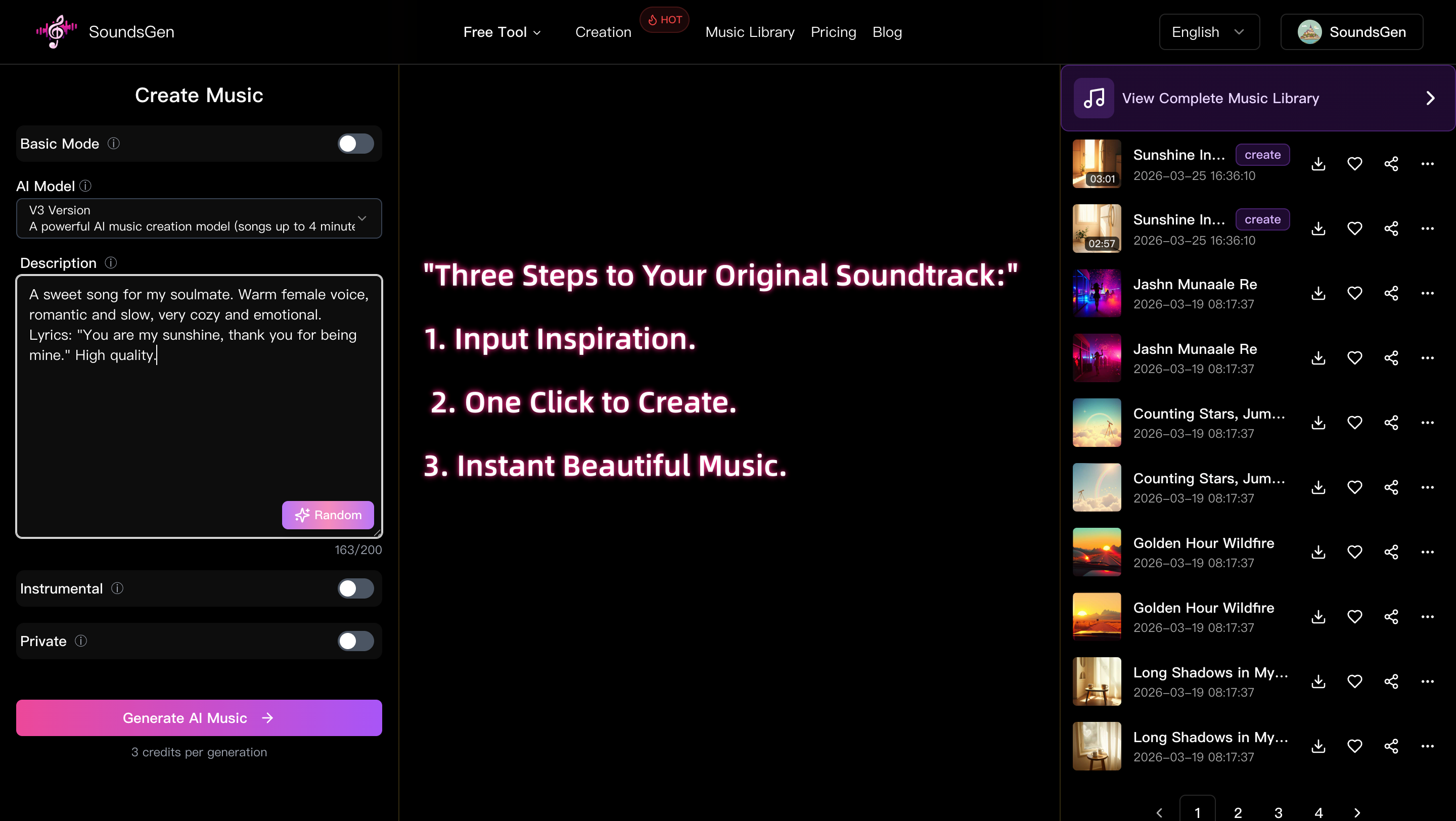 SoundsGen - AI Music Generator gallery image