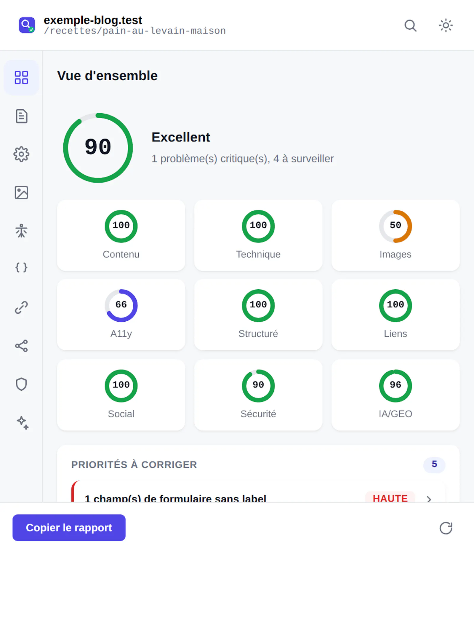 SEO Inspector Pro ectension screenshot 2